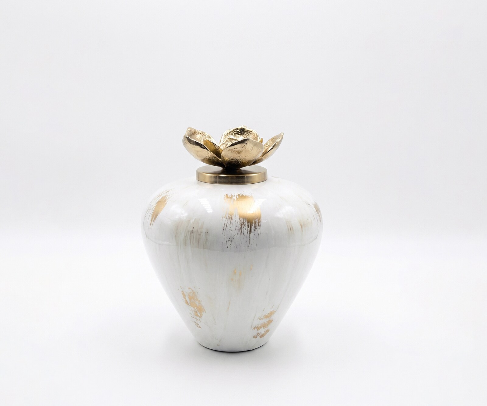 Vaas Florena B22 x D22 x H28 cm Glas Kintsugi Handgemaakt