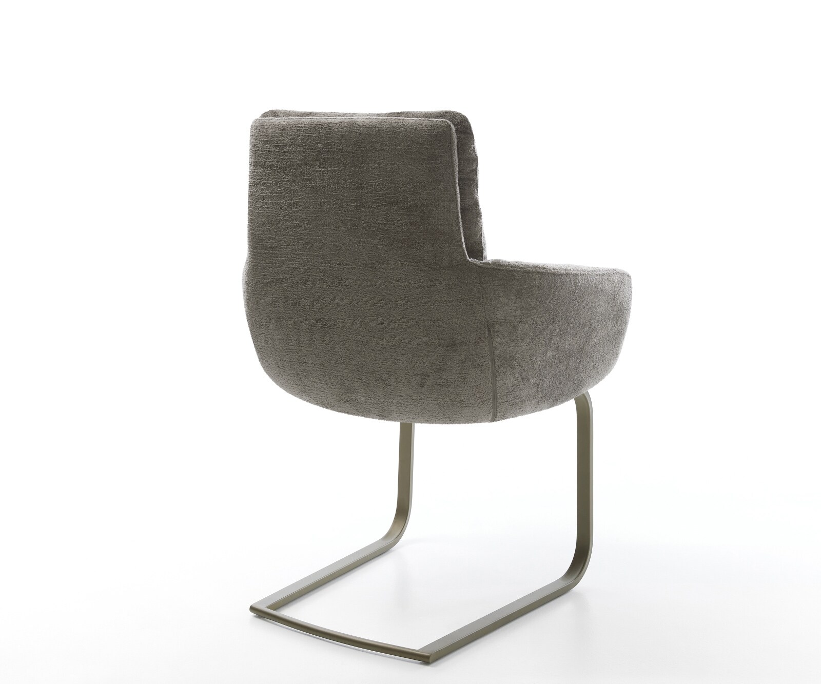 Sledemodel Abelia-Flex met armleuning bouclé zacht mud sledemodel vlak afwerking met titanium 5