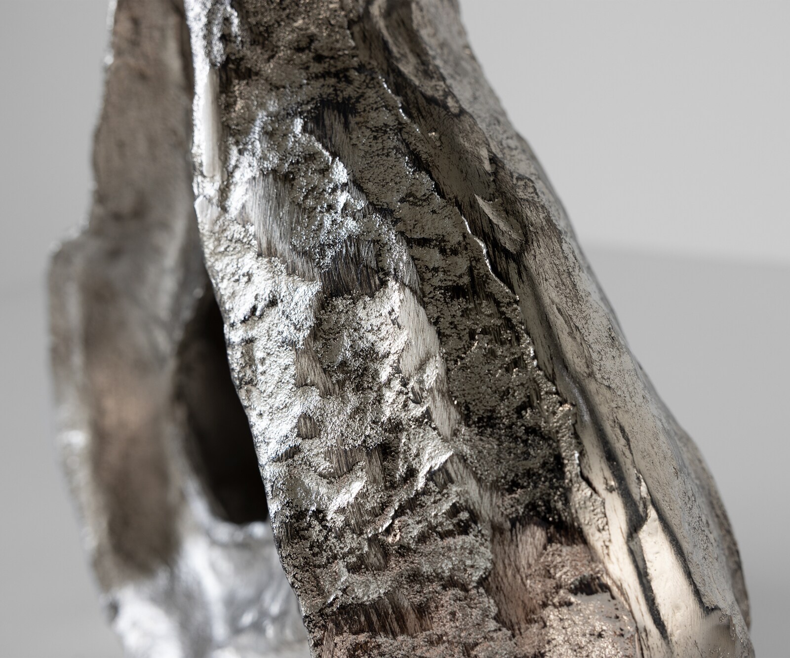 Sculptuur Nexora B40 x D15 x H33 cm Aluminium Platin Handgemaakt 4