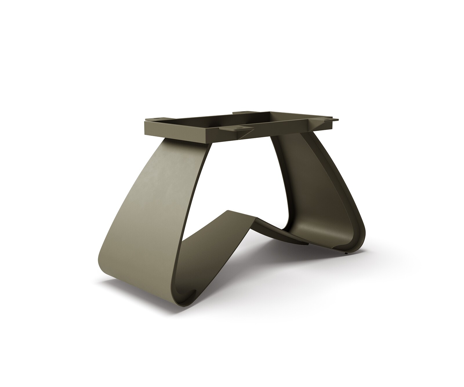 W-frame metaal effect afwerking titanium voor tafelbladen vanaf 200 cm 1