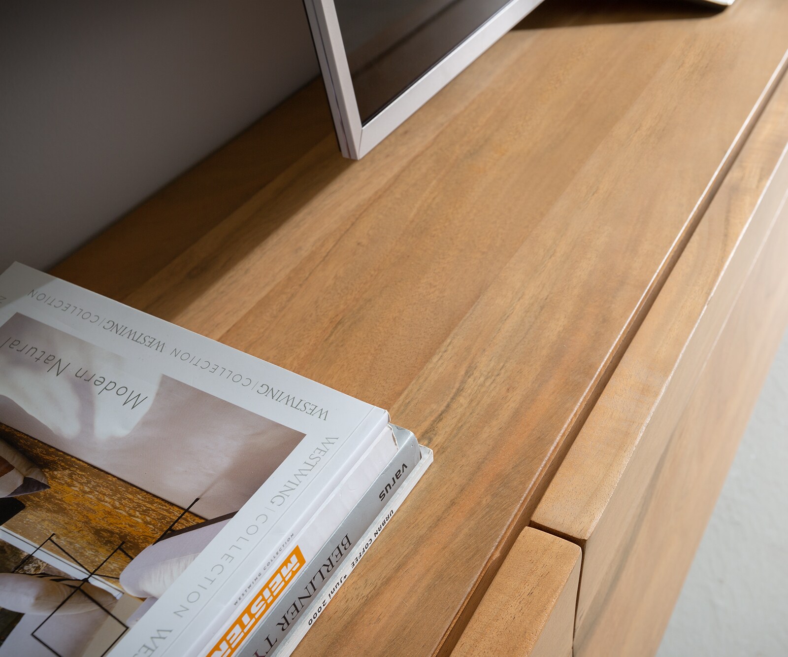 Tv-meubel Kayu 240 cm acacia natuur 4 deuren V-poot 3 Tv-meubel Kayu 240 cm acacia natuur 4 deuren V-poot 3
