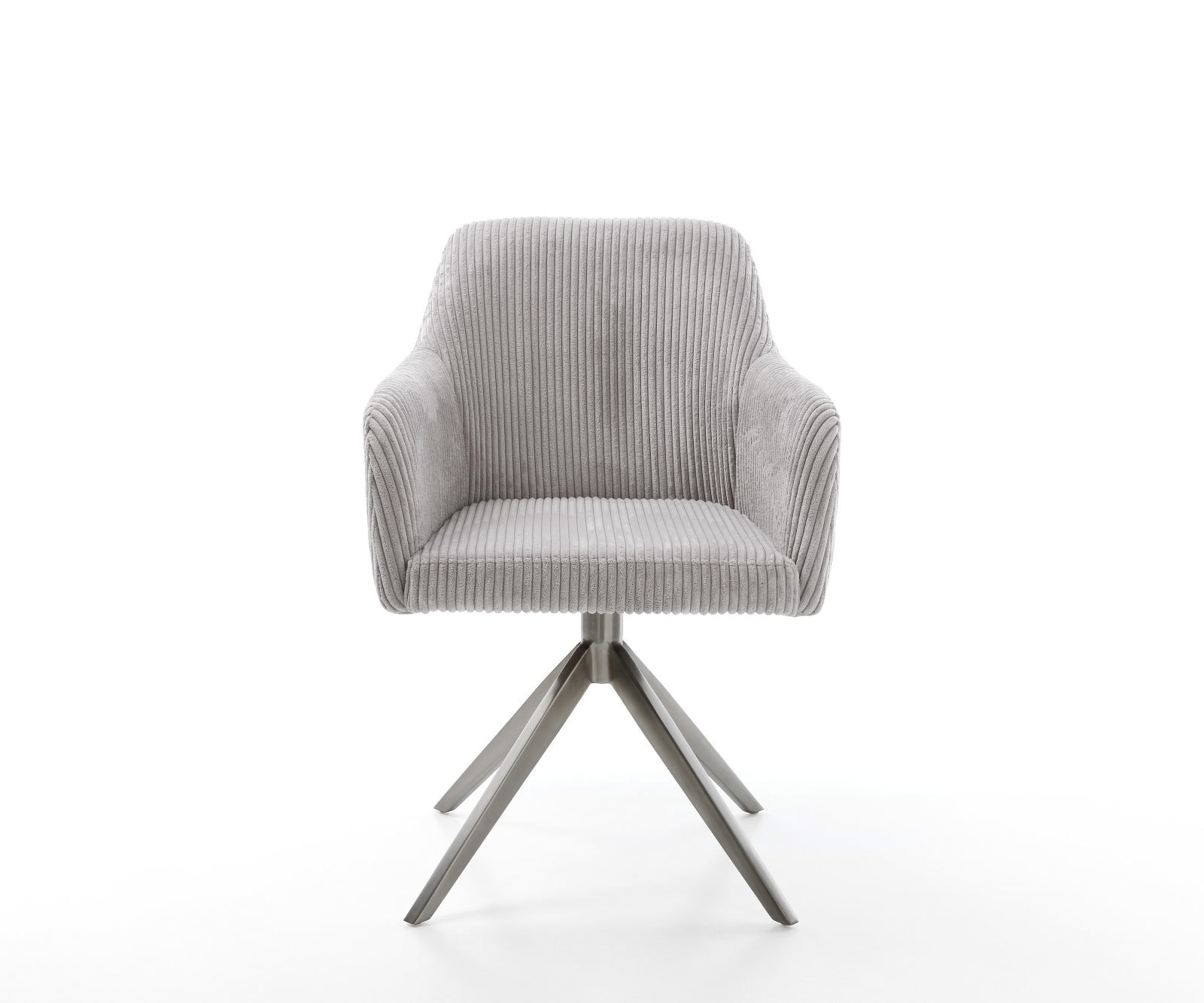 Draaistoel Greg-Flex koord zilver grijs kruisframe breed grafiet 360° draaibaar rocker-functie pocketveer kern 1 Draaistoel Greg-Flex koord zilver grijs kruisframe breed grafiet 360° draaibaar rocker-functie pocketveer kern 1