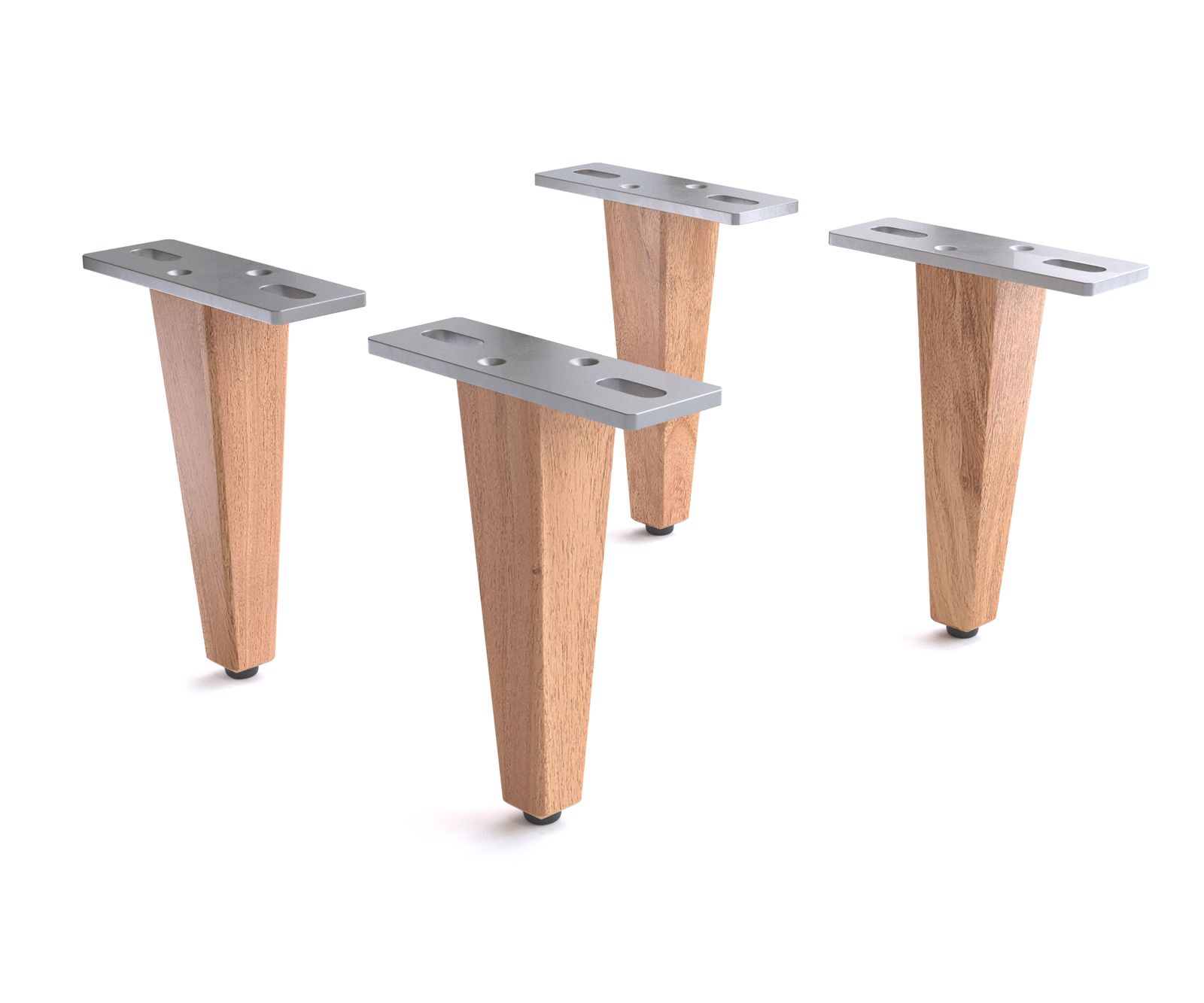 Poten Live-Edge voor dressoirs en Tv-meubel roestvrij staal (Set van 2). 