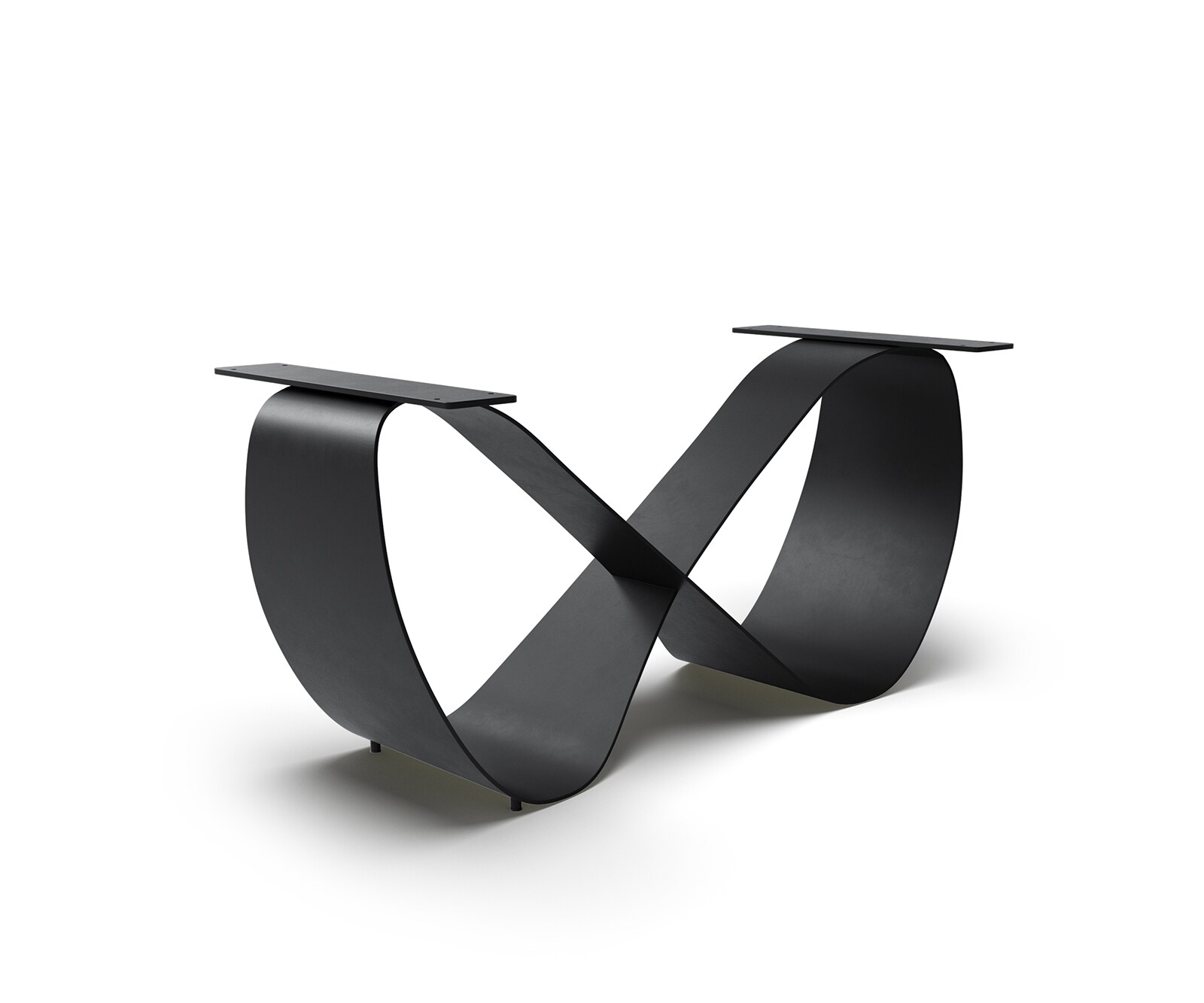 Infinity metalen tafelframe zwart voor tafelbladen vanaf 240 cm