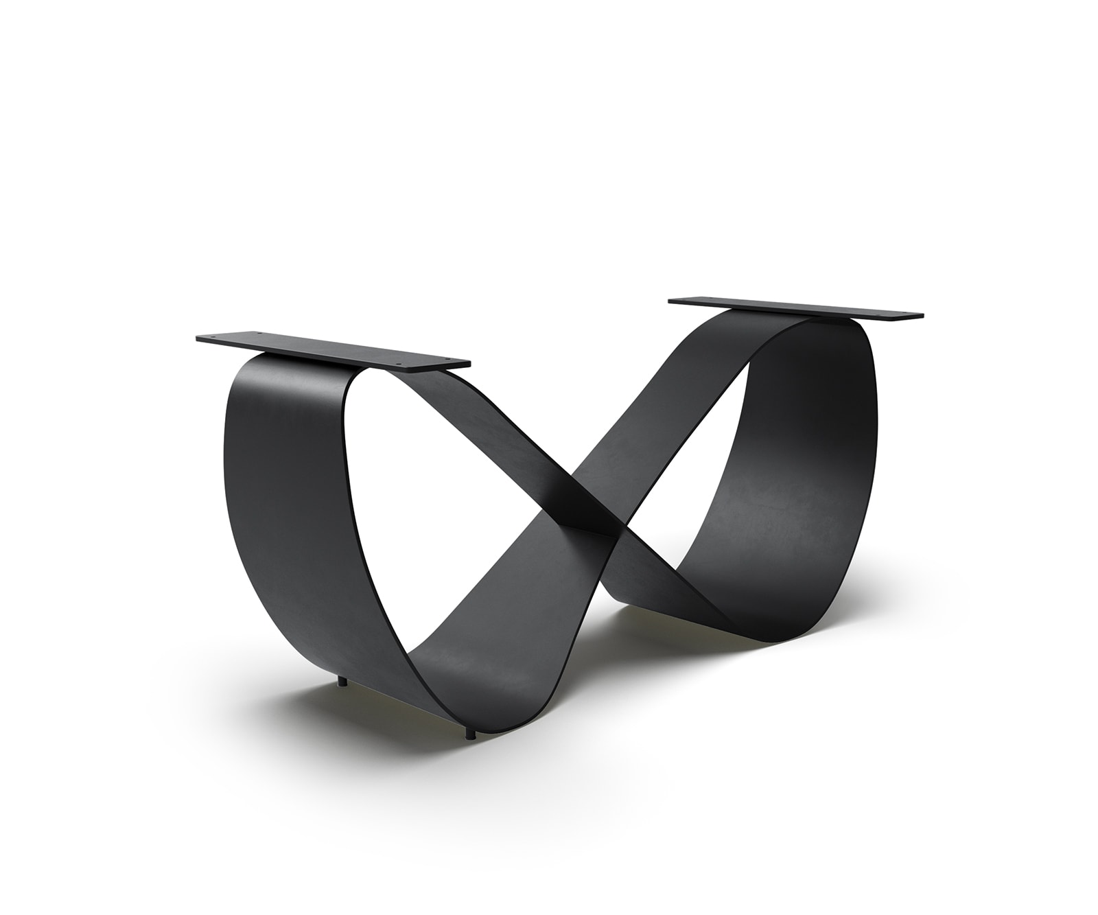 Infinity metalen tafelframe zwart voor tafelbladen vanaf 240 cm Infinity metalen tafelframe zwart voor tafelbladen vanaf 240 cm