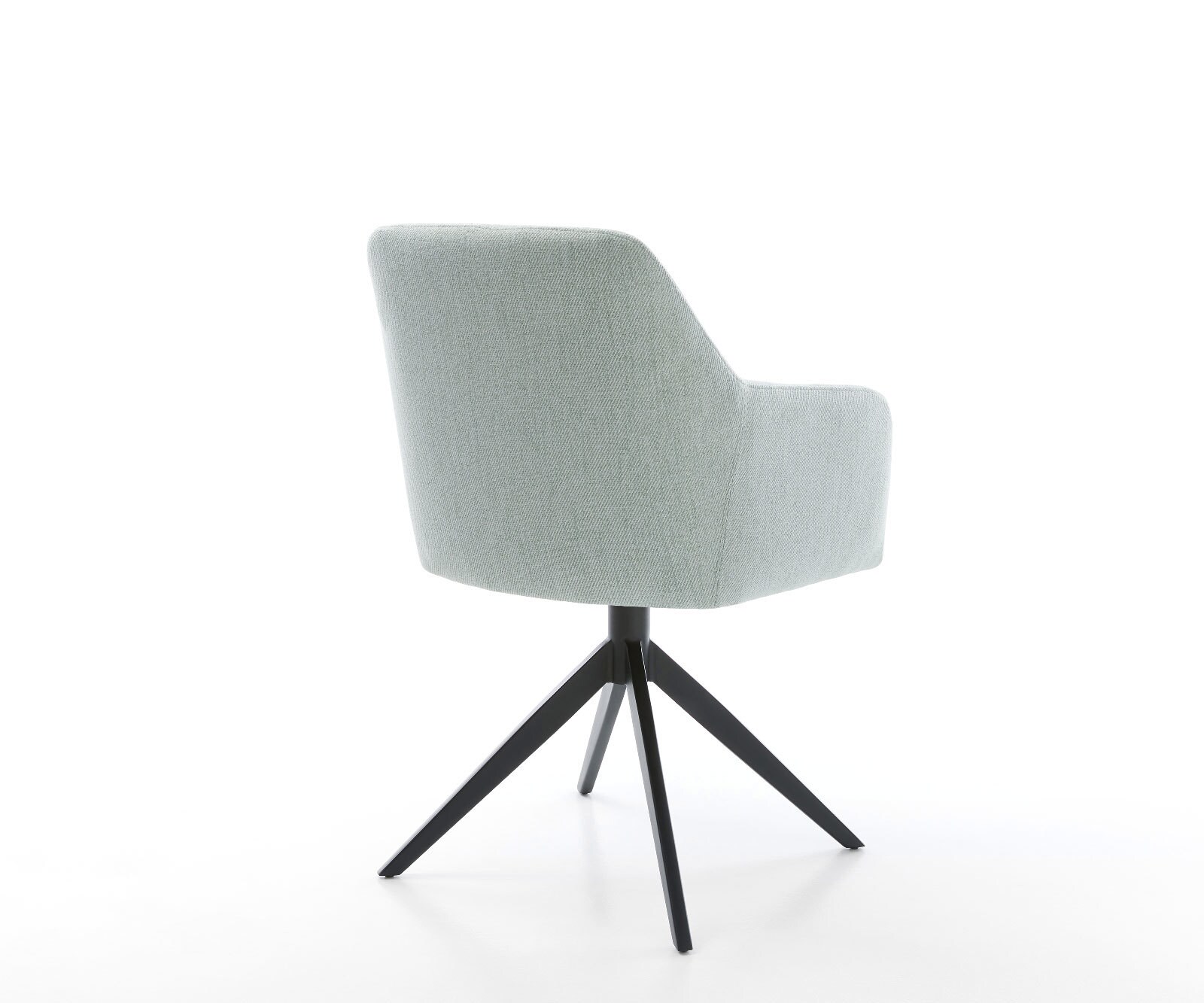 Draaistoel Greg-Flex stripes mint kruisframe breed zwart 360° draaibaar rocker-functie pocketveer kern 4