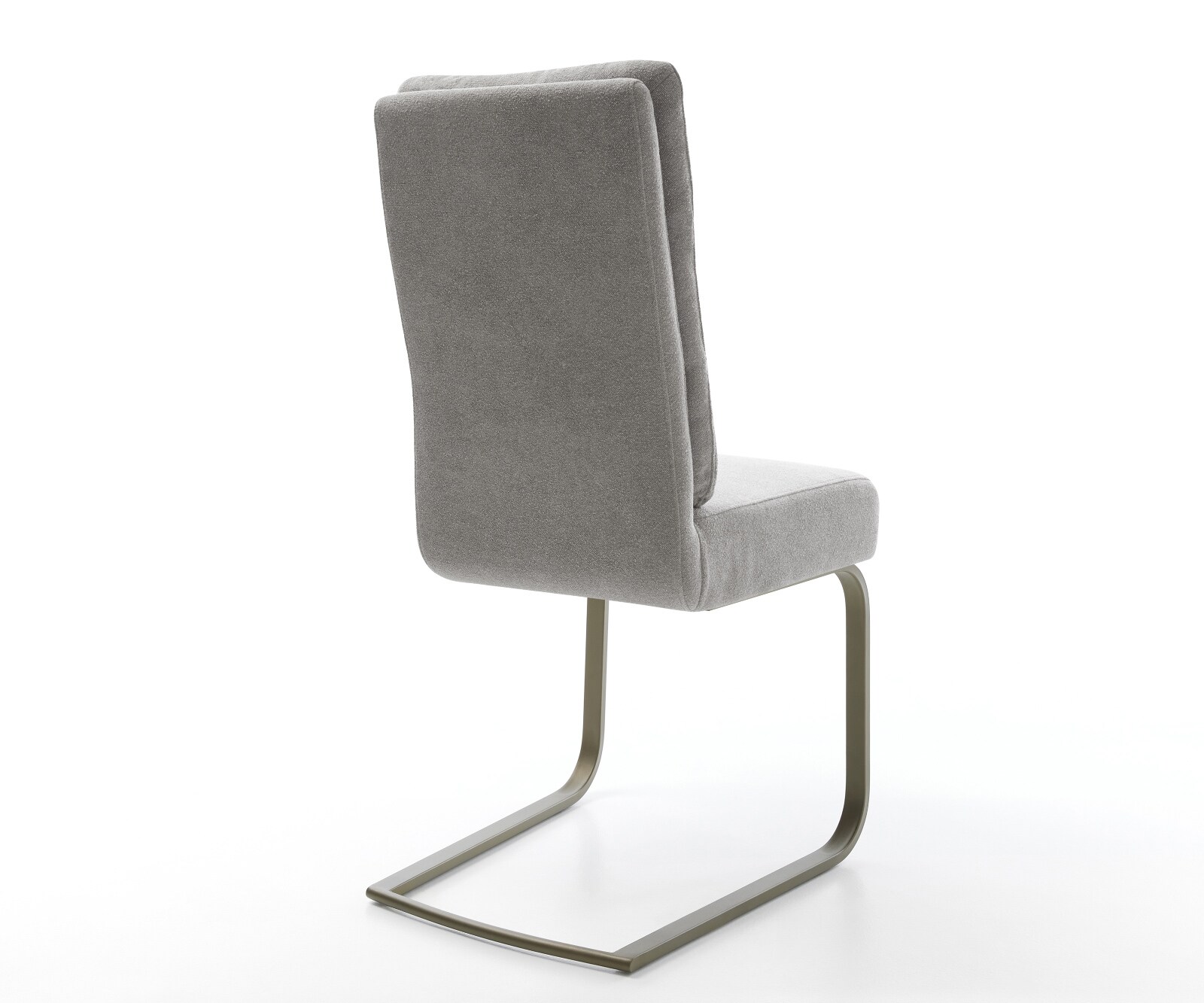 Sledemodel Pela-Flex zachte stof met structuur grijs sledemodel vlak afwerking met titanium pocketveer kern 5