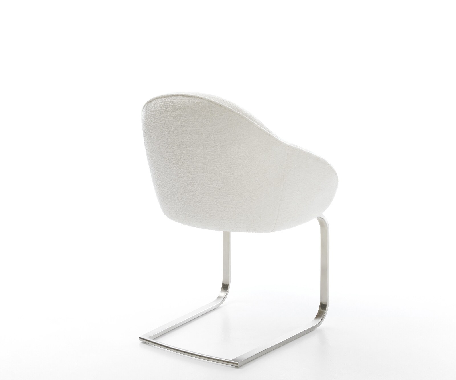 Sledemodel Gaio-Flex bouclé zacht beige sledemodel vlak roestvrij staal 4