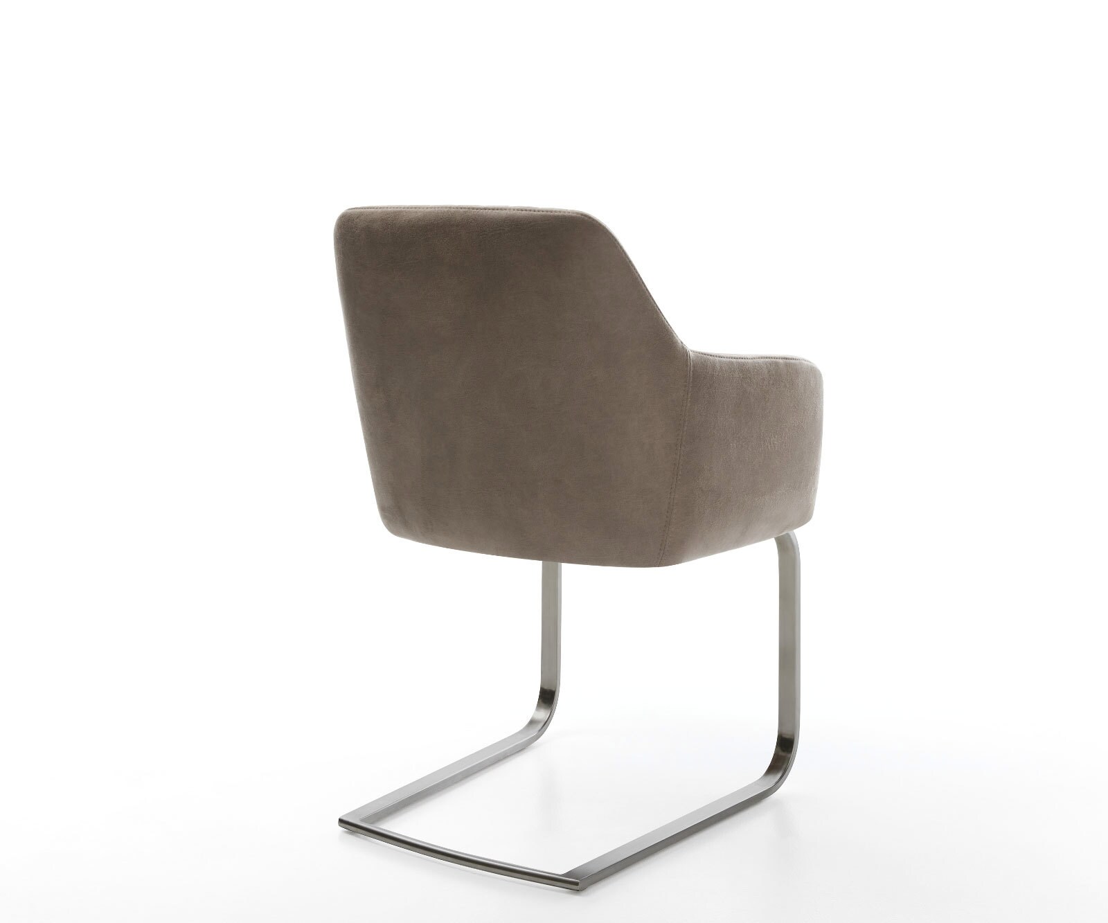 Sledemodel Greg-Flex microvelours taupe vintage sledemodel vlak grafiet pocketveer kern 4
