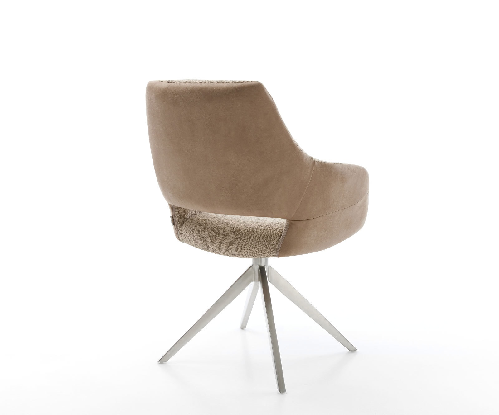 Draaistoel Yago-Flex met armleuning materiaalmix mud kruisframe breed roestvrij staal 360° draaibaar pocketveer kern 4 Draaistoel Yago-Flex met armleuning materiaalmix mud kruisframe breed roestvrij staal 360° draaibaar pocketveer kern 4