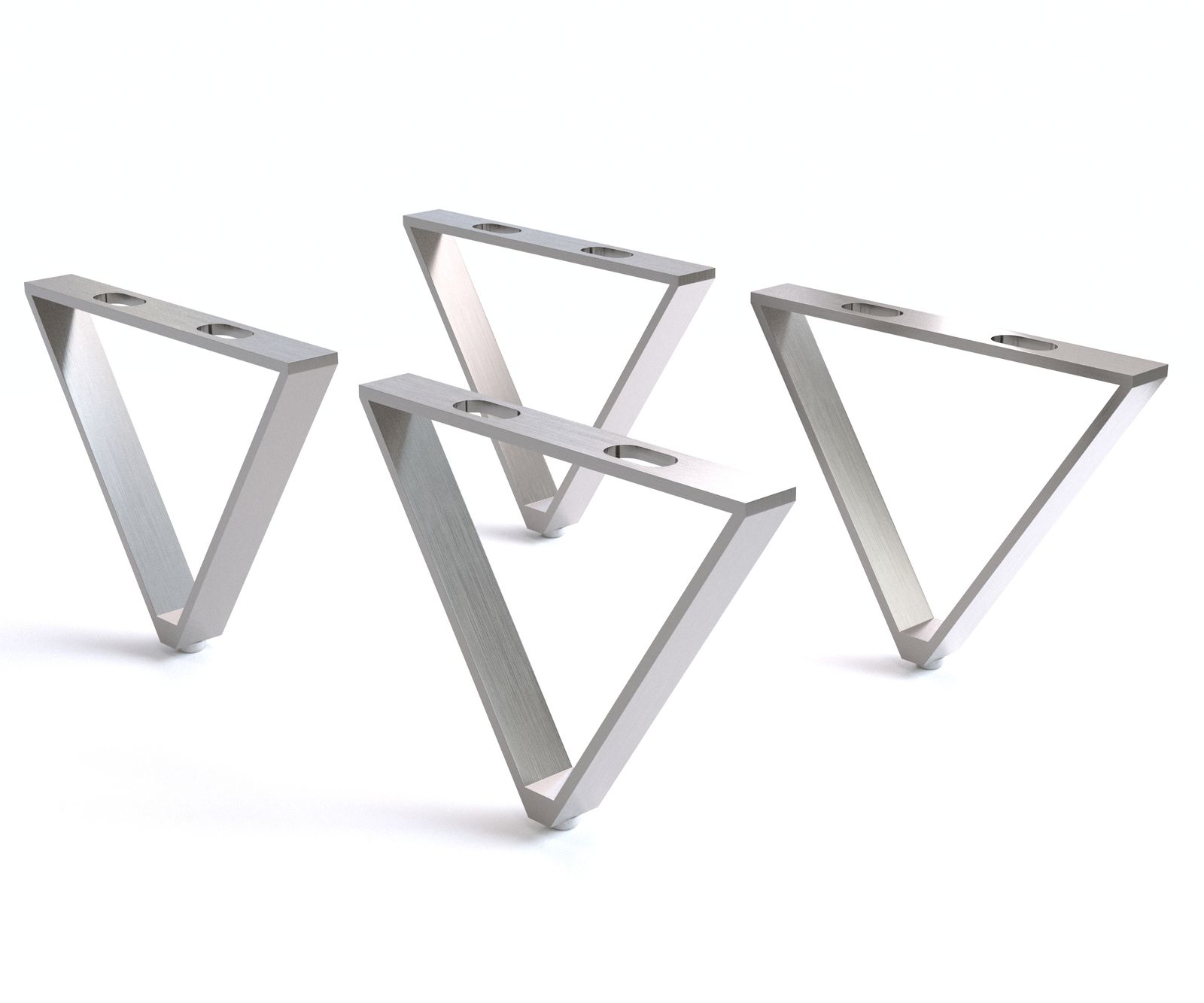 V-vormige poot 15 cm geborsteld roestvrij staal voor alle soorten meubels (set van 4) V-vormige poot 15 cm geborsteld roestvrij staal voor alle soorten meubels (set van 4)