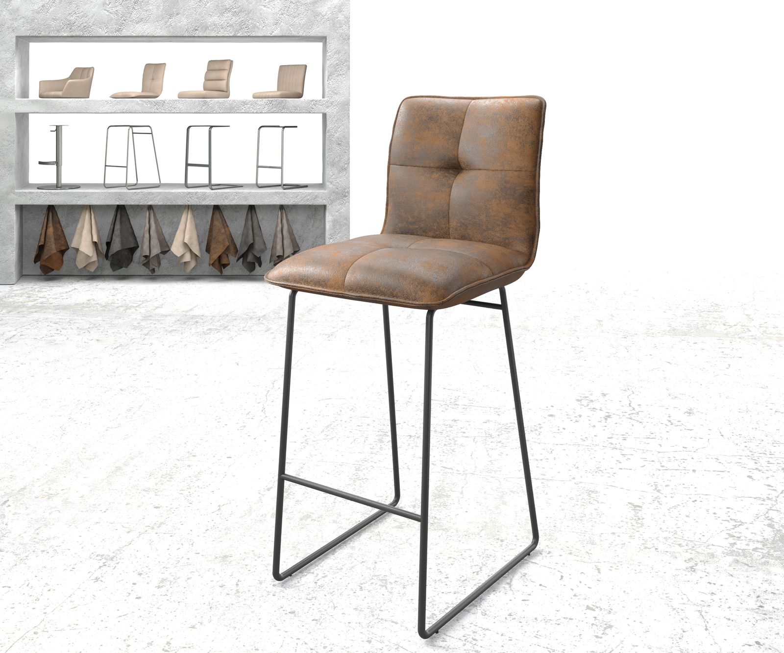 Barstoel Maddy-Flex gestoffeerde stoel 3  Barstoel Maddy-Flex gestoffeerde stoel 3