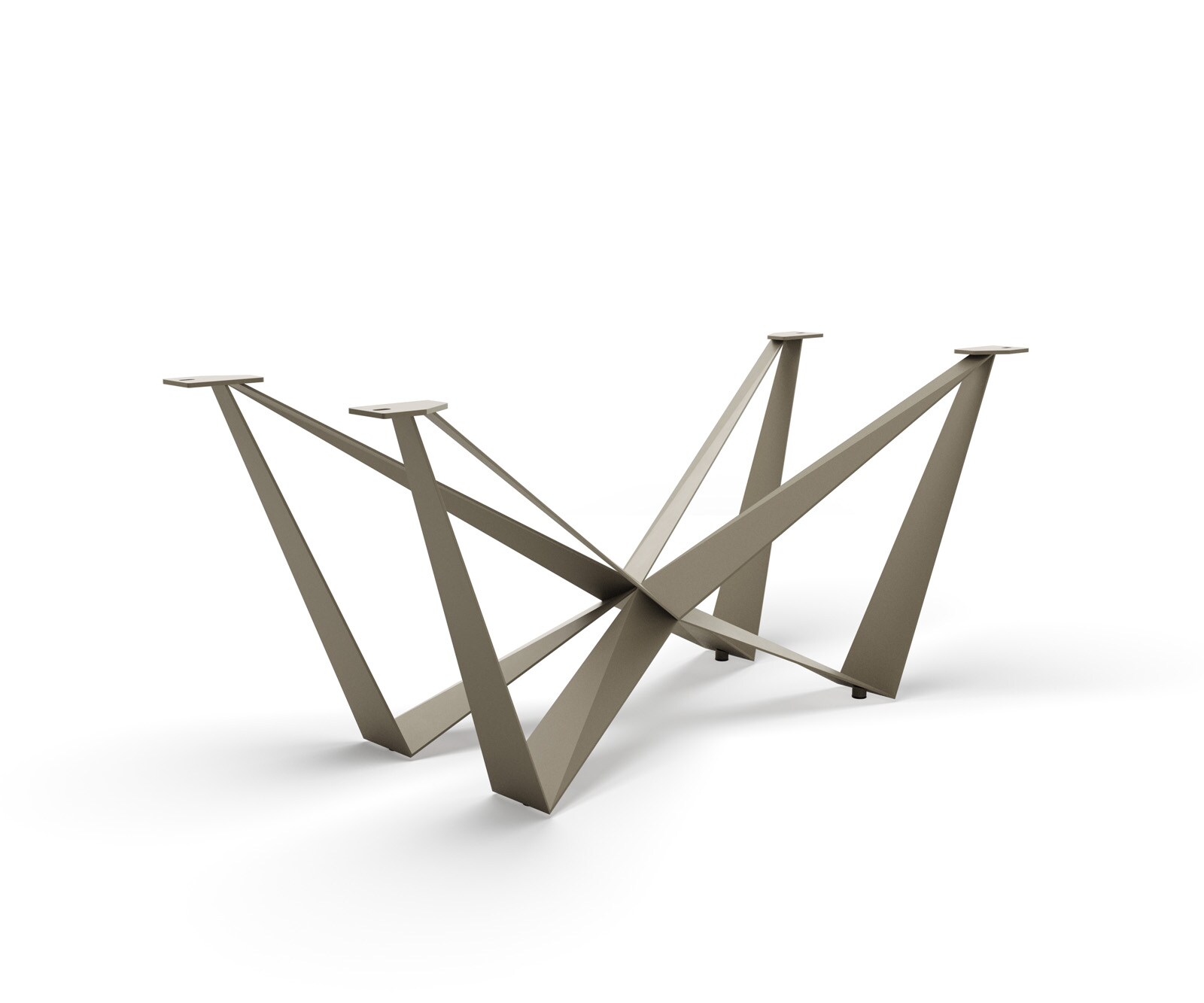 Tafelframe Spider metaal effect afwerking titanium tafelbladen vanaf 200 cm 1