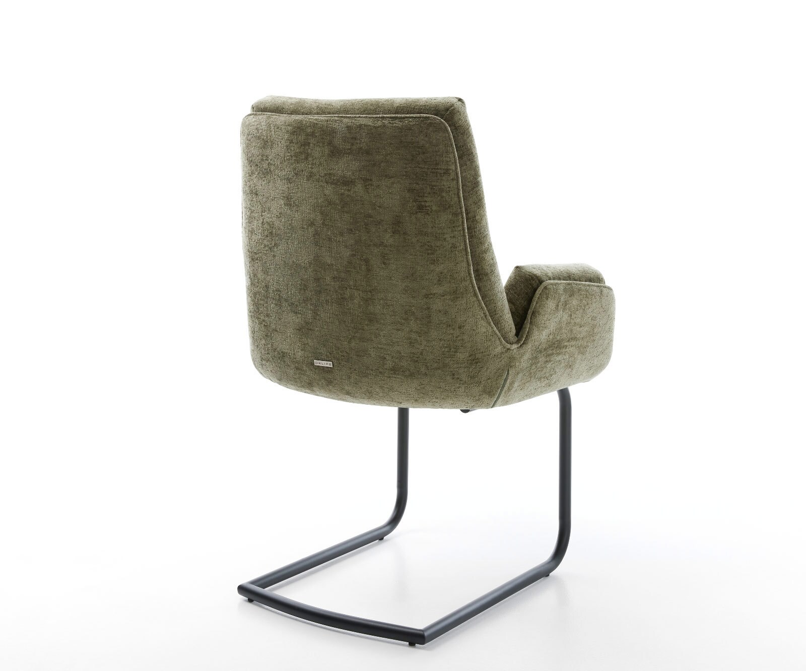 Sledemodel Clea-Flex chenille olijfgroen sledemodel rond zwart 4 Sledemodel Clea-Flex chenille olijfgroen sledemodel rond zwart 4