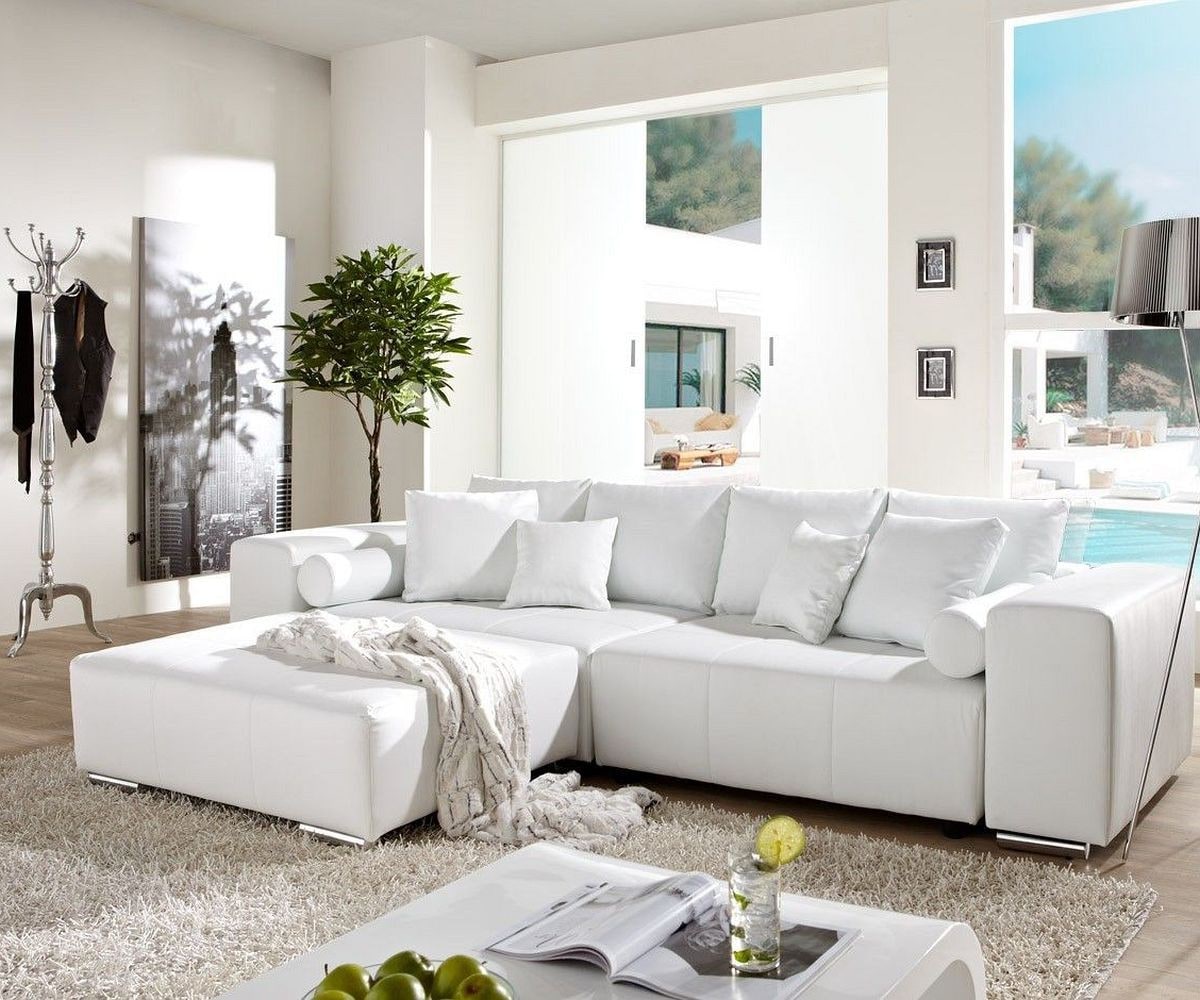 XXL-bank Marbeya 285x115 wit met slaapfunctie 1 XXL-bank Marbeya 285x115 wit met slaapfunctie 1