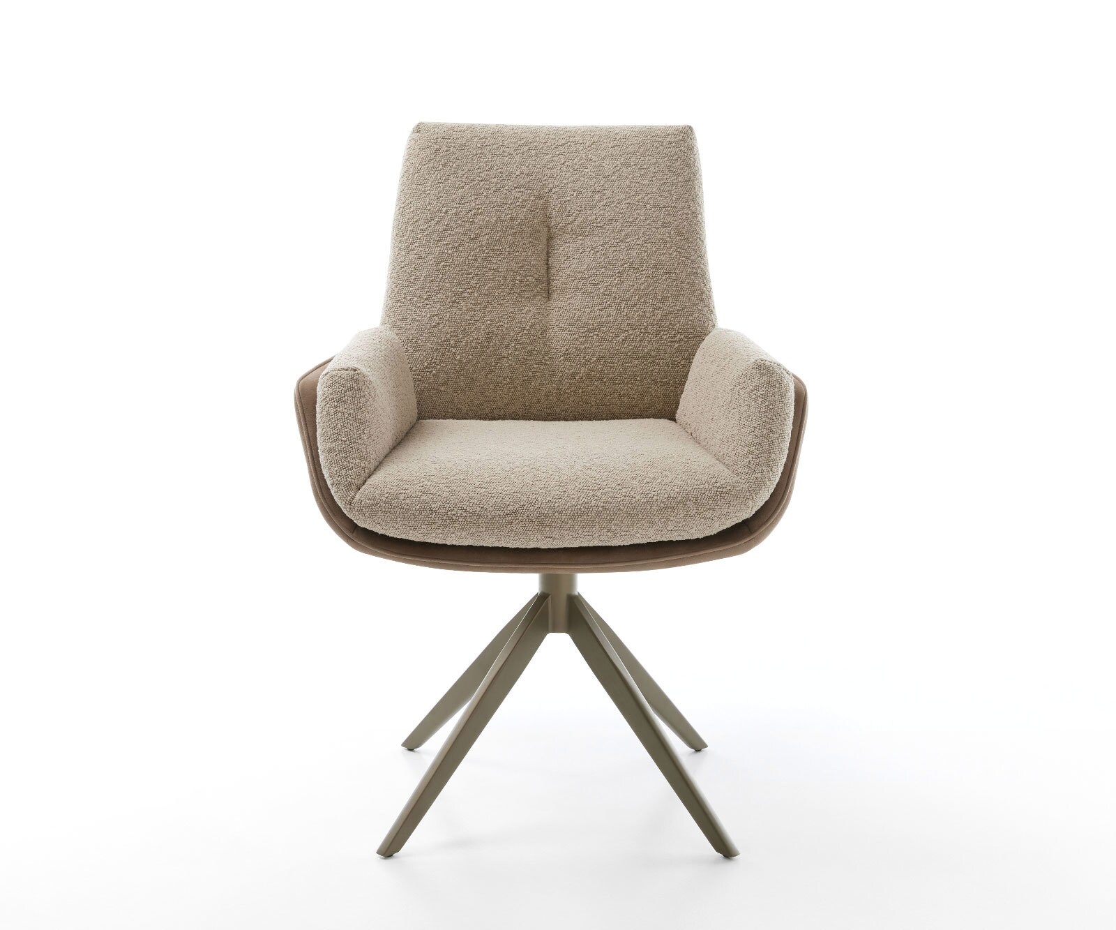 Draaistoel Clea-Flex microvelours mud vintage kruisframe breed afwerking met titanium 360° draaibaar rocker-functie 1