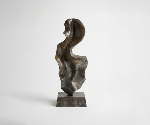 Sculptuur Arvena B26 x D14 x H70 cm Aluminium Umbra Antica Handgemaakt