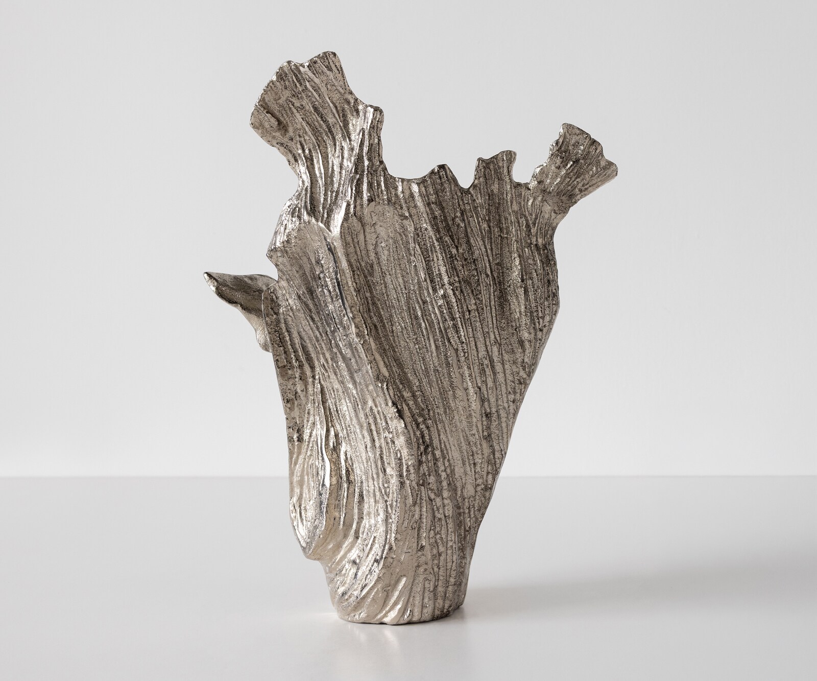 Vaas Corallo B37 x D18 x H48 cm Aluminium Platin Handgemaakt 1
