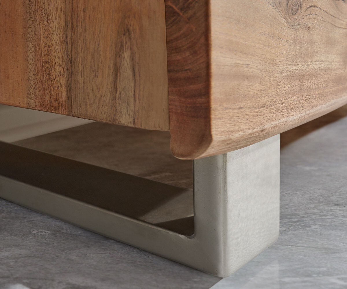 Dressoir Live-Edge 147 cm acacia natuur 3 deuren 3 laden 8