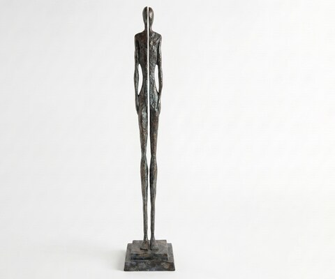 Beeldje Divora B29 x D29 x H157 cm Aluminium Umbra Antica Handgemaakt