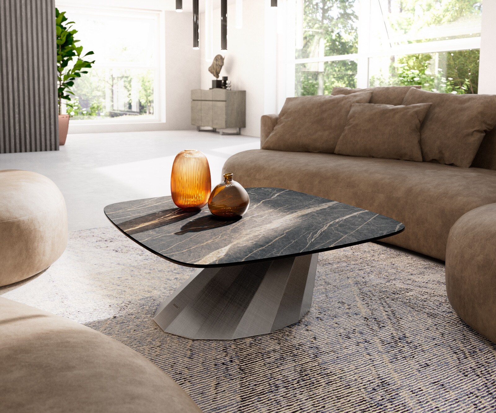 Salontafel Edge Keramiek Bootvorm 4