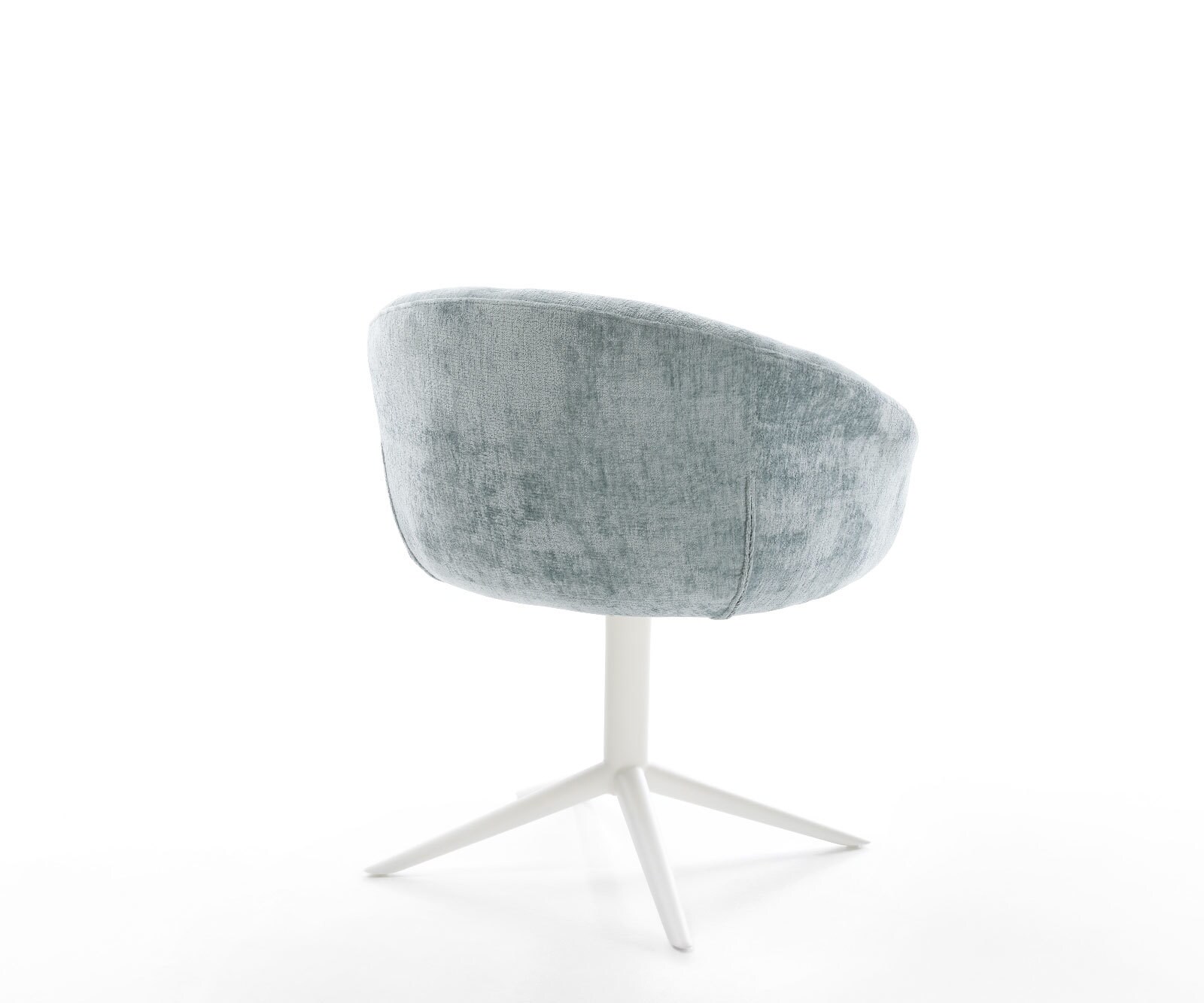 Draaistoel Vinka-Flex met armleuning chenille pastelblauw kruispoot wit 360° draaibaar rocker-functie pocketveer kern 4 Draaistoel Vinka-Flex met armleuning chenille pastelblauw kruispoot wit 360° draaibaar rocker-functie pocketveer kern 4