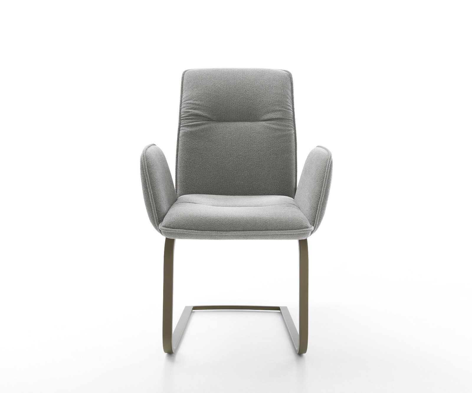 Sledemodel Vinja-Flex zachte stof met structuur grijs sledemodel vlak afwerking met titanium 2