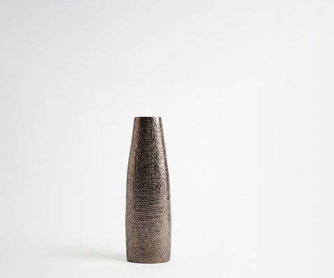 Vaas Conico B13 x D7 x H35 cm Aluminium Mokka Bronze Gegoten