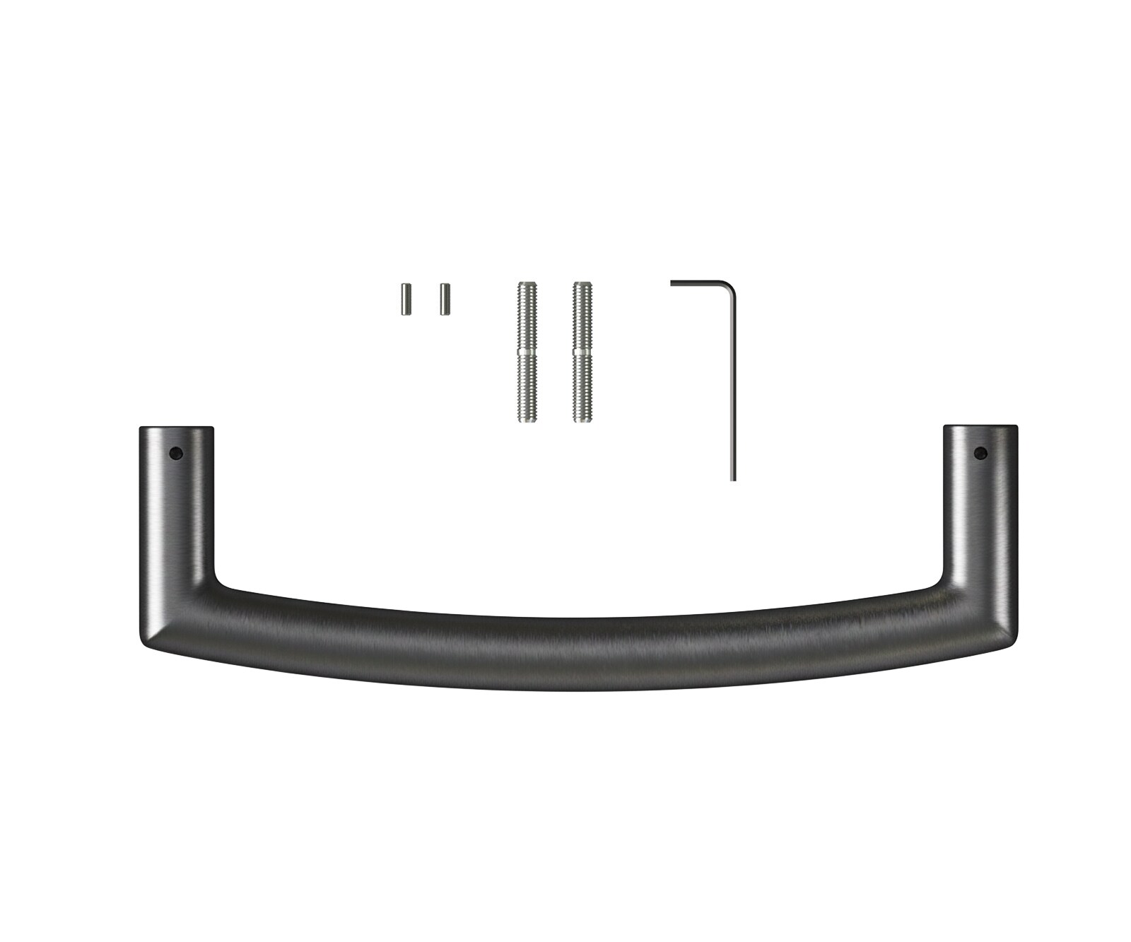 Stoelgreep Flex-Rund roestvrij staal grafiet 2