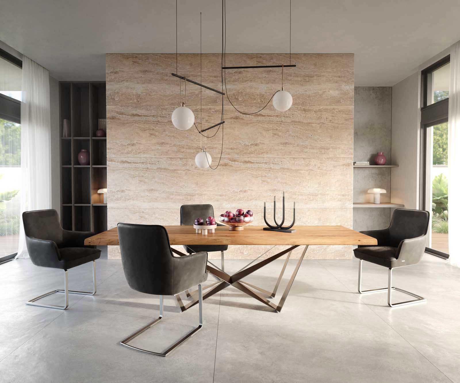 Sledemodel Heira-Flex met armleuning microvelours antraciet vintage sledemodel vlak roestvrij staal pocketveer kern 4 Sledemodel Heira-Flex met armleuning microvelours antraciet vintage sledemodel vlak roestvrij staal pocketveer kern 4