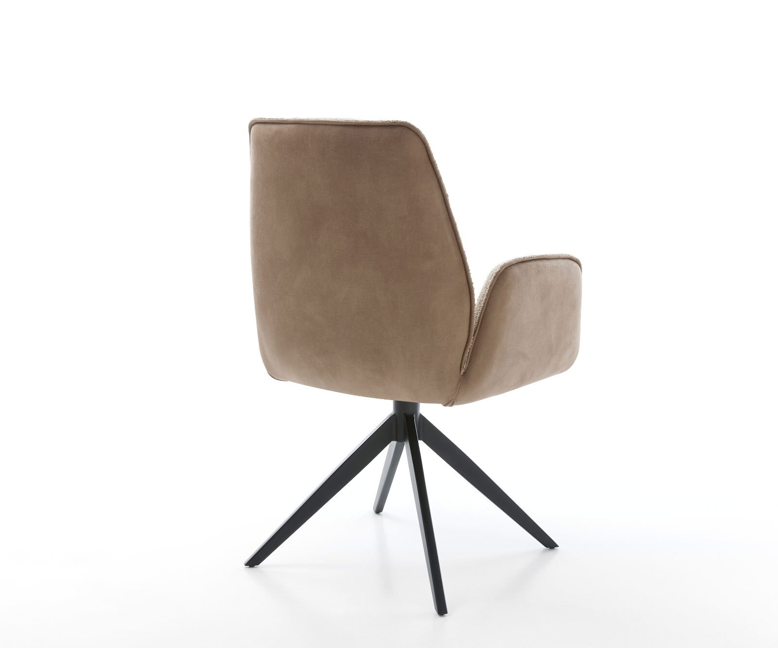 Draaistoel Zoa-Flex materiaalmix mud kruisframe breed zwart 360° draaibaar rocker-functie pocketveer kern 4