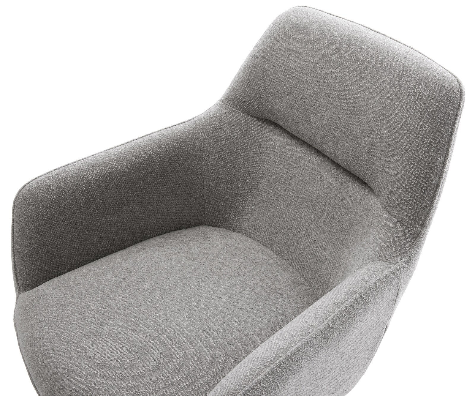 Sledemodel Pejo-Flex zachte stof met structuur grijs sledemodel vlak zwart pocketveer kern 4