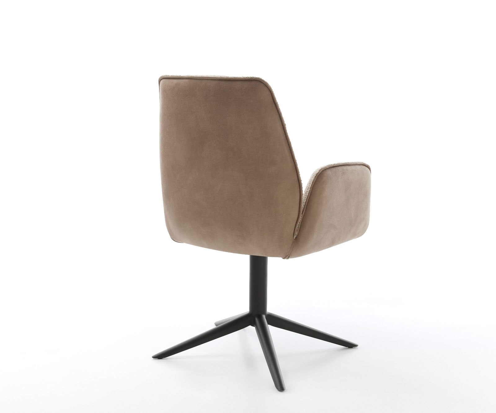 Draaistoel Zoa-Flex materiaalmix mud kruispoot zwart 360° draaibaar rocker-functie pocketveer kern 4
