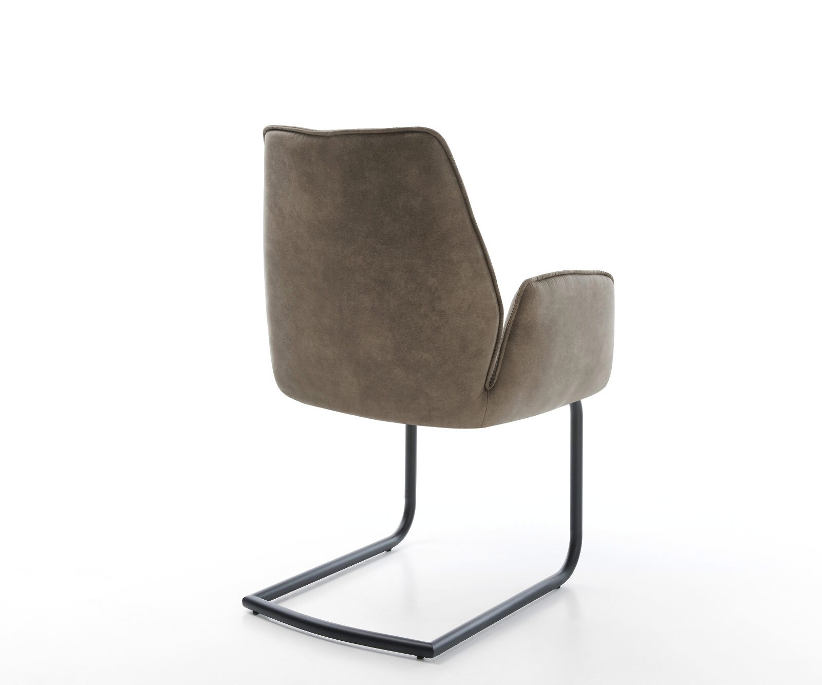 Sledemodel Zoa-Flex microvelours taupe vintage sledemodel rond zwart pocketveer kern 5