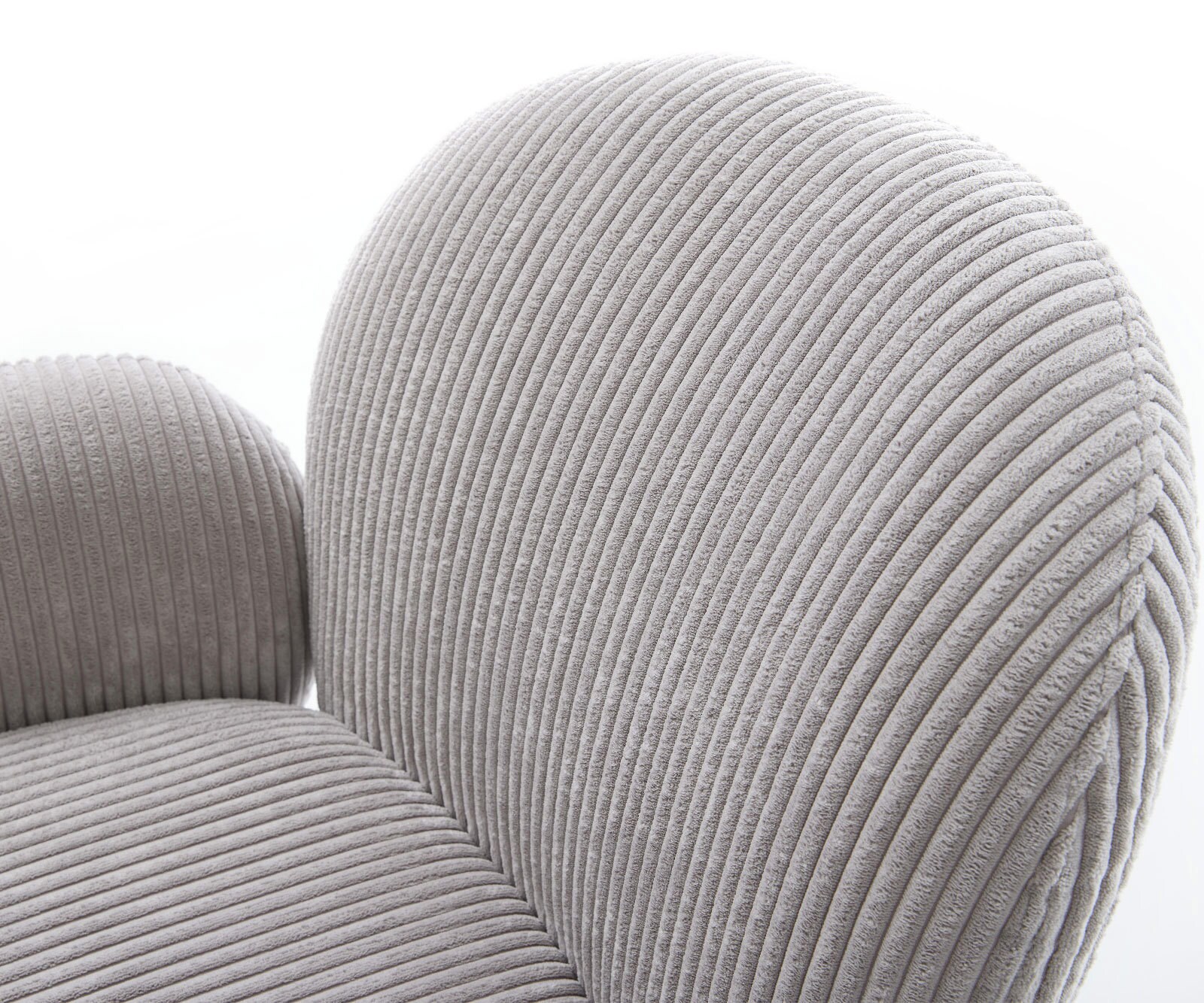 Draaistoel Nube-Flex met armleuning koord zilver grijs kruisframe breed zwart 360° draaibaar rocker-functie pocketveer kern 3
