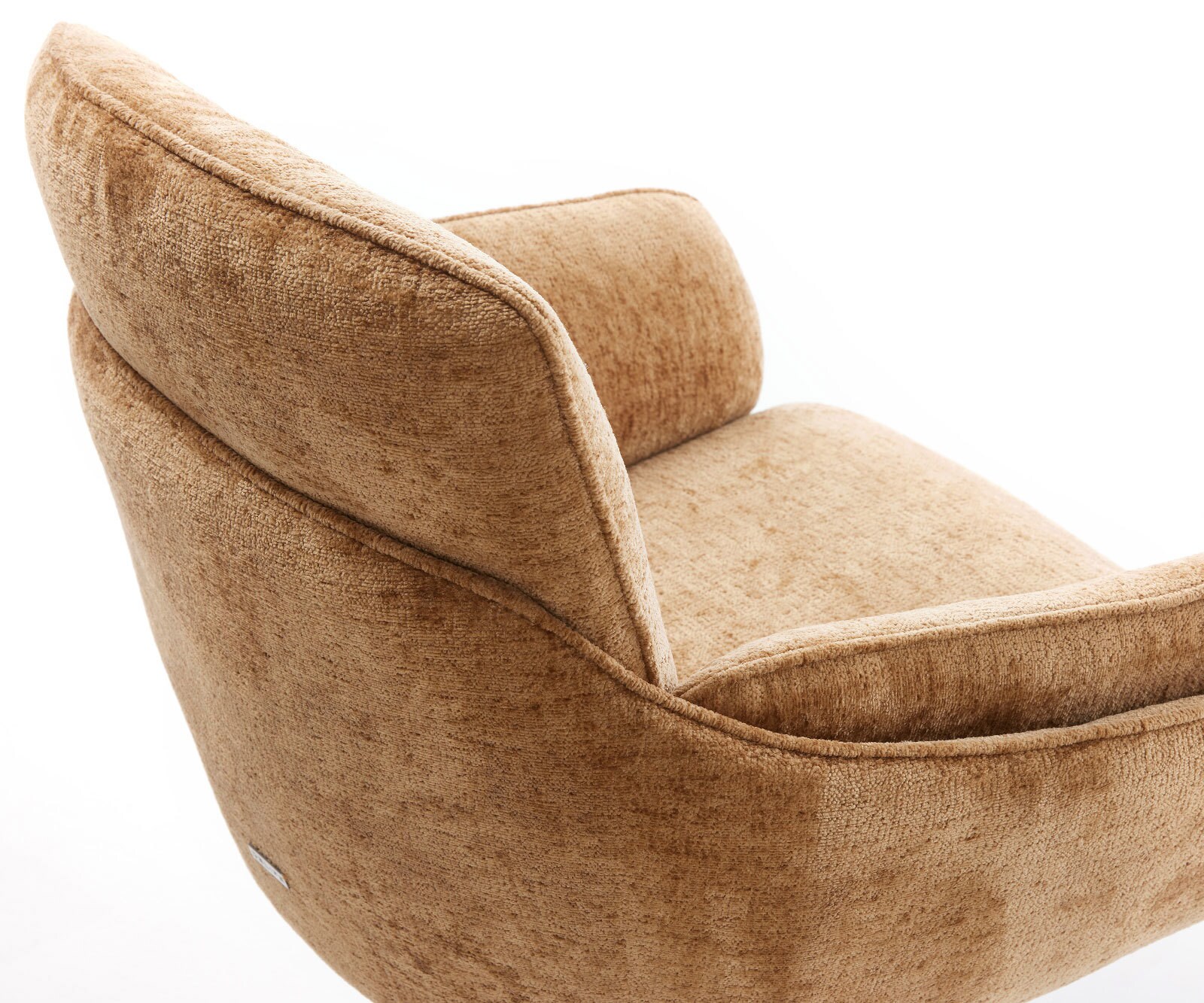 Draaistoel Luan-Flex met armleuning chenille Roest kruispoot zwart 360° draaibaar 3 Draaistoel Luan-Flex met armleuning chenille Roest kruispoot zwart 360° draaibaar 3