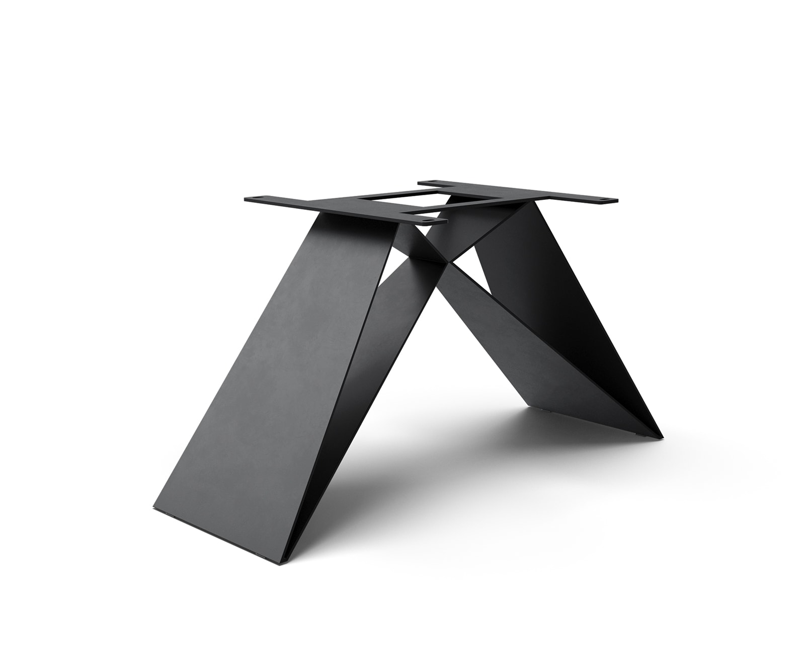 V-frame vlak staal metaal zwart voor uittrekbare tafels van 180-220 cm V-frame vlak staal metaal zwart voor uittrekbare tafels van 180-220 cm