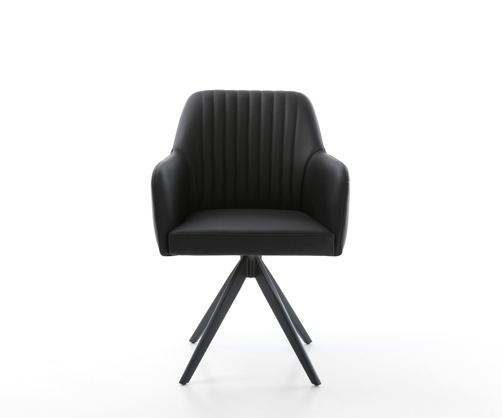 Eetkamerstoel Greg-Flex echt leer zwart kruisframe hoekig zwart pocketveer kern 1 Eetkamerstoel Greg-Flex echt leer zwart kruisframe hoekig zwart pocketveer kern 1