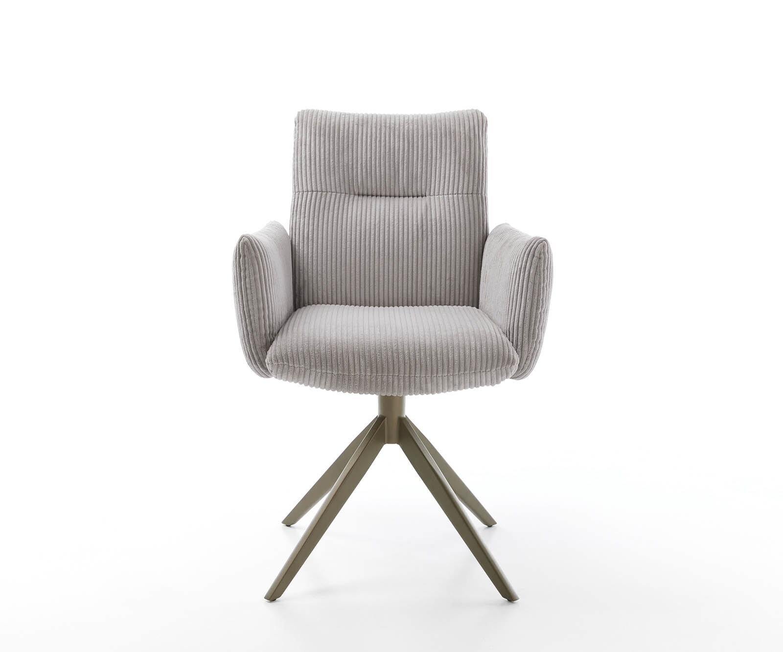 Draaistoel Jova-Flex met armleuning koord zilver grijs kruisframe breed afwerking met titanium 360° draaibaar pocketveer kern 1 Draaistoel Jova-Flex met armleuning koord zilver grijs kruisframe breed afwerking met titanium 360° draaibaar pocketveer kern 1