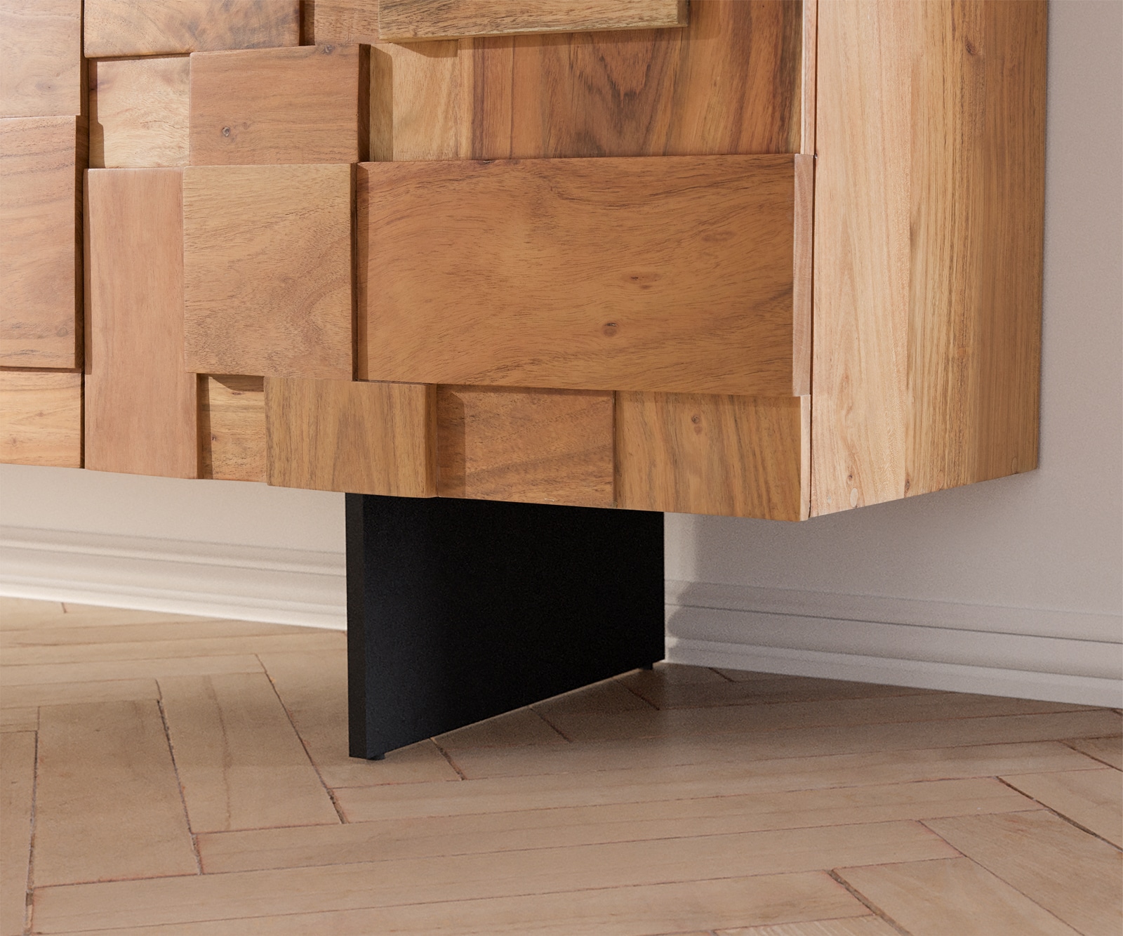 Poot zwevend look 15 cm metaal zwart voor kastmeubel diepte 35 cm (set van 2) 1 Poot zwevend look 15 cm metaal zwart voor kastmeubel diepte 35 cm (set van 2) 1