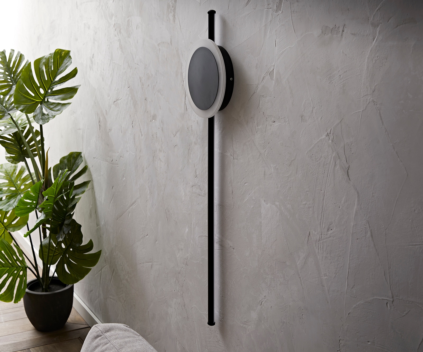 Wandlamp Indici 105x30 cm zwart LED 28W 2 Wandlamp Indici 105x30 cm zwart LED 28W 2