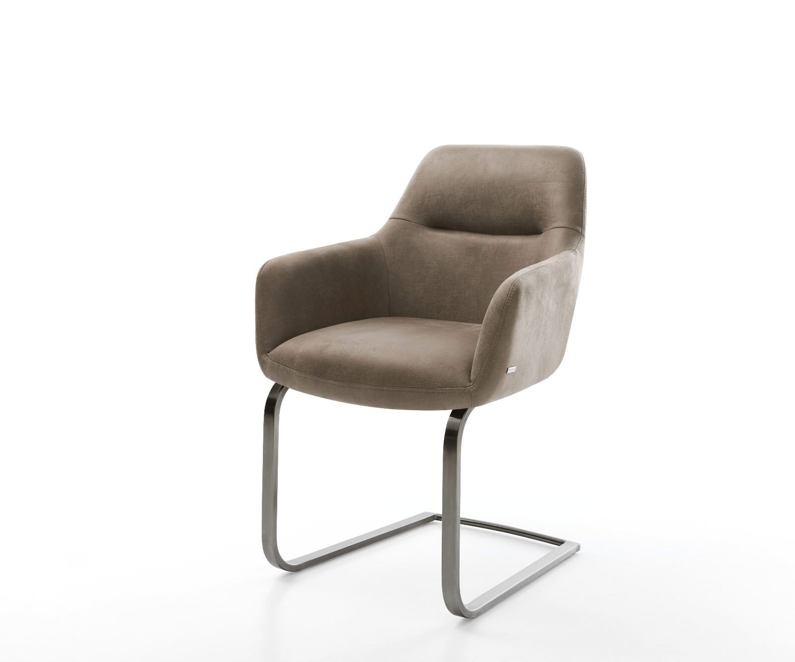 Sledemodel Pejo-Flex microvelours taupe vintage sledemodel vlak grafiet pocketveer kern 1