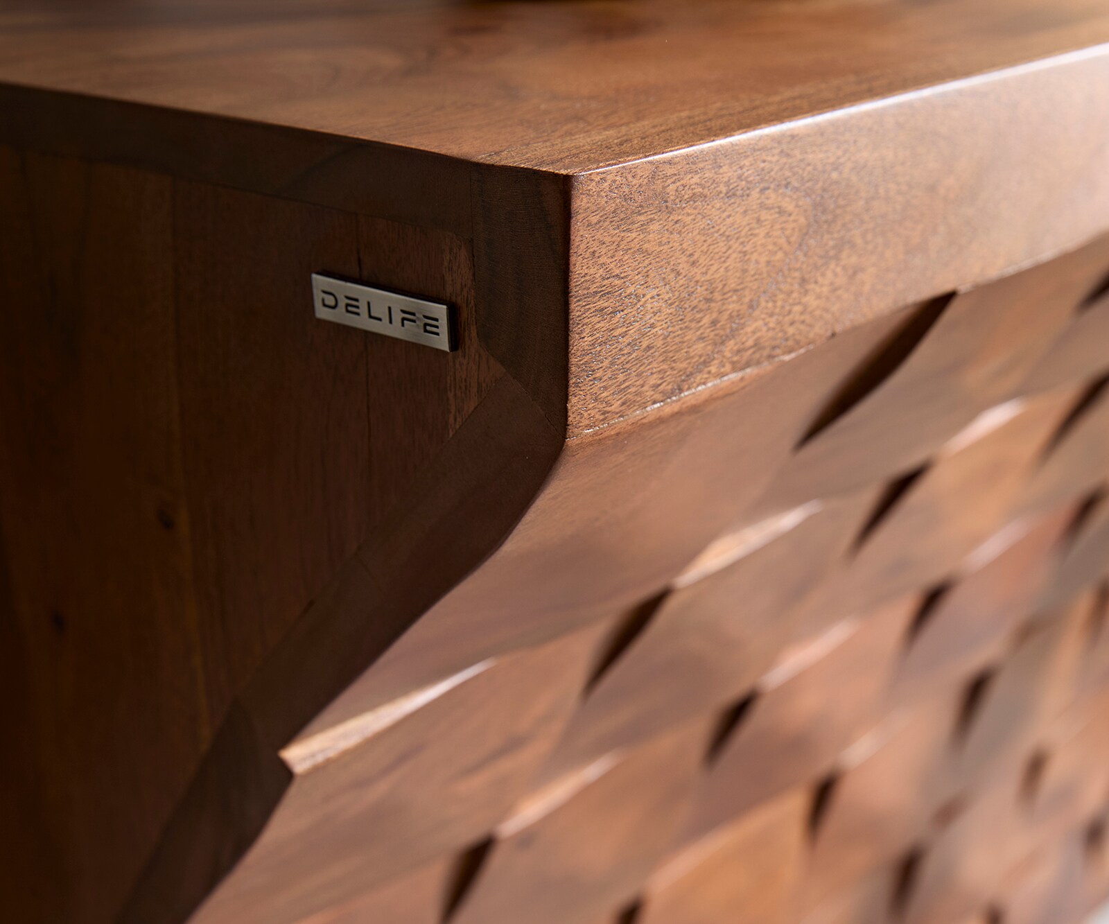 Console Eremos 120x35 cm acacia bruin 4 Console Eremos 120x35 cm acacia bruin 4