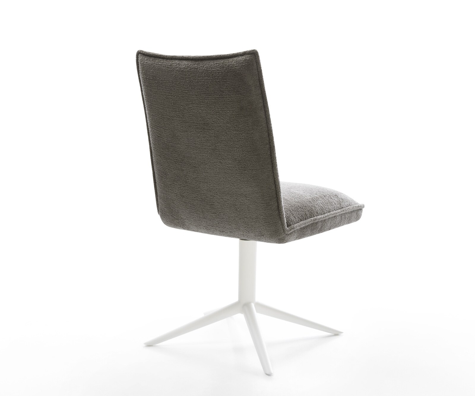 Draaistoel Lelio-Flex bouclé zacht mud kruispoot wit 360° draaibaar rocker-functie pocketveer kern 4