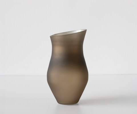 Vaas Curvia B18 x D11 x H41 cm Glas Aurum Mondgeblazen