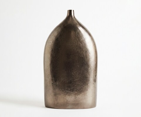 Vaas Ogiva B32 x D16 x H56 cm Aluminium Mokka Bronze Gegoten