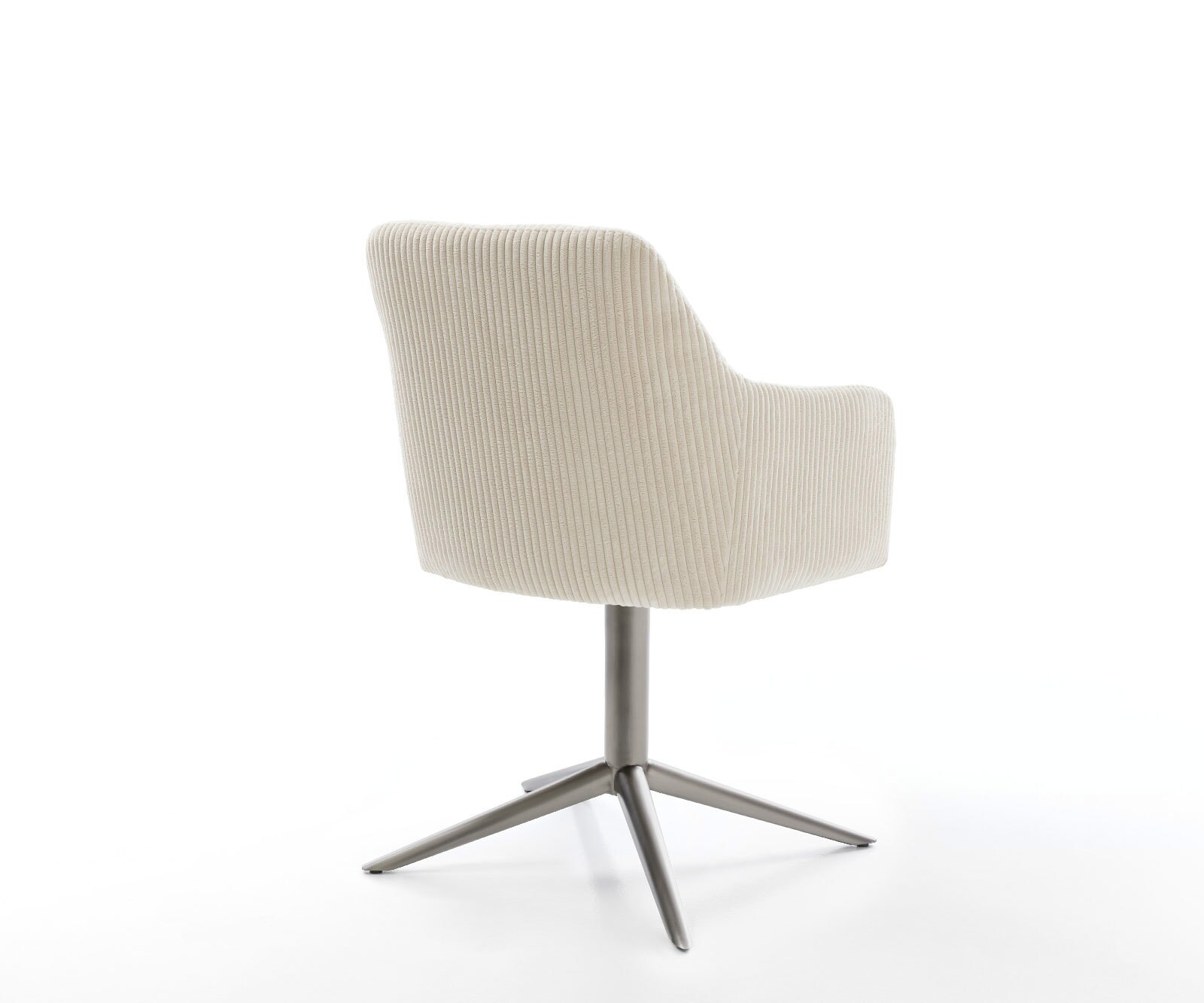 Draaistoel Greg-Flex koord beige kruispoot grafiet 360° draaibaar rocker-functie pocketveer kern 4