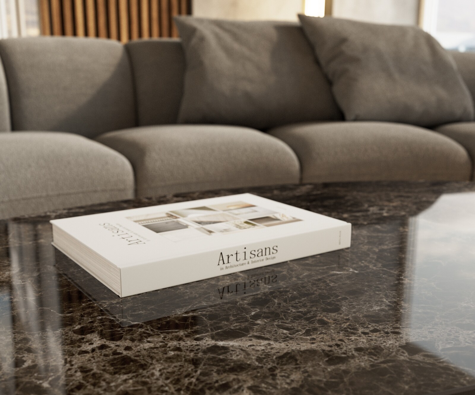 Salontafel Edge Oval 140x80 cm keramiek Laminam® Emperador Extra Lucidato donkerbruin Parabi geborsteld roestvrij staal 6