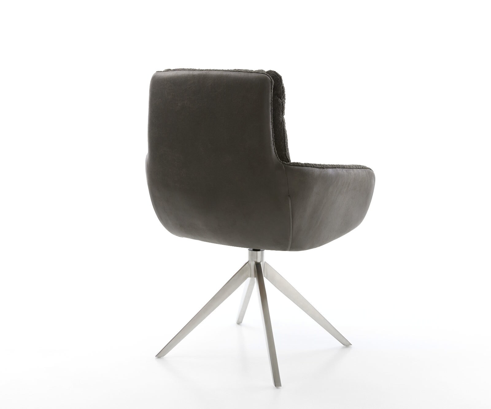 Draaistoel Abelia-Flex met armleuning materiaalmix zwart kruisframe breed roestvrij staal 360° draaibaar rocker-functie 4 Draaistoel Abelia-Flex met armleuning materiaalmix zwart kruisframe breed roestvrij staal 360° draaibaar rocker-functie 4