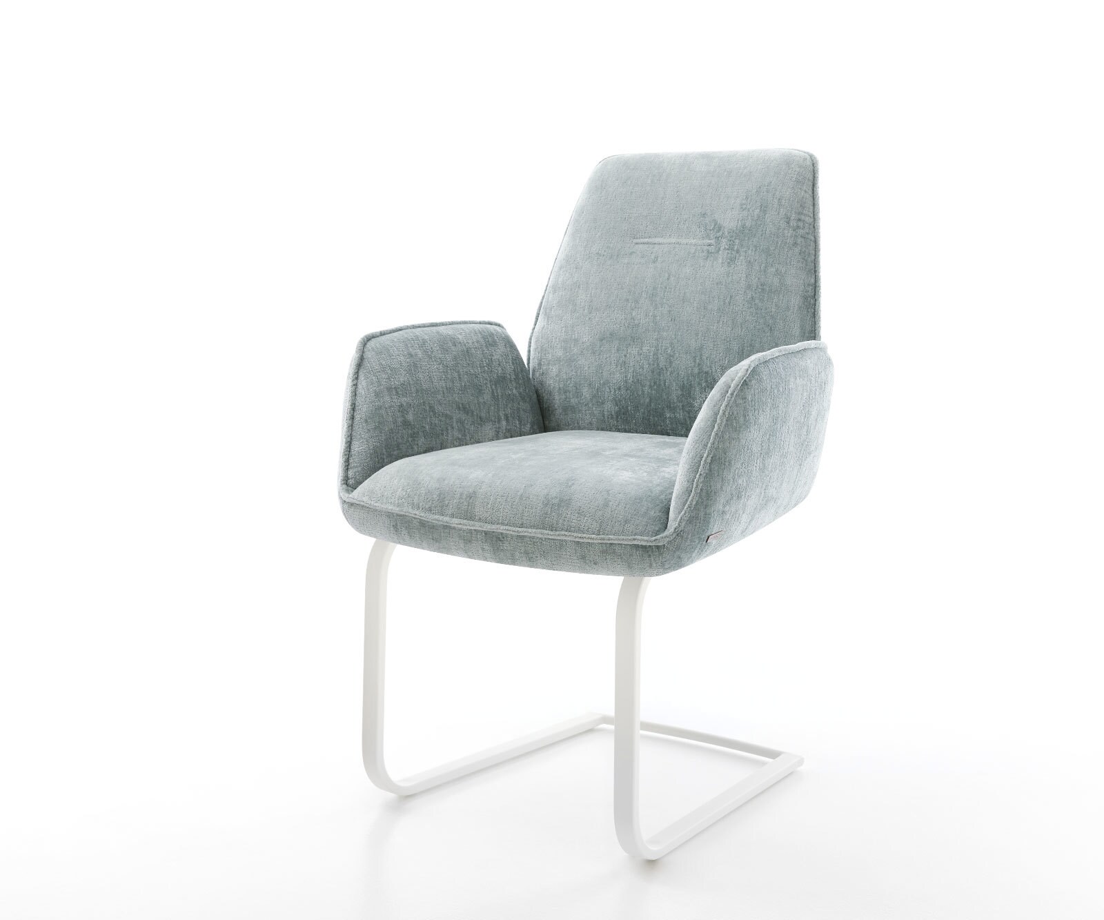 Sledemodel Zoa-Flex chenille pastelblauw sledemodel vlak wit pocketveer kern